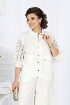 Брюки, жакет Ninele 6057 молочный - фото 5