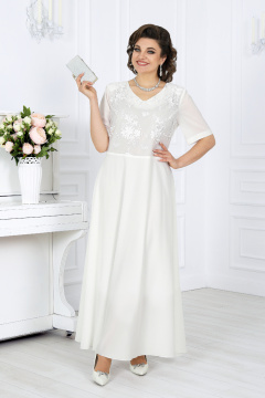 Жакет, платье Ninele 6058 молочный - фото 2