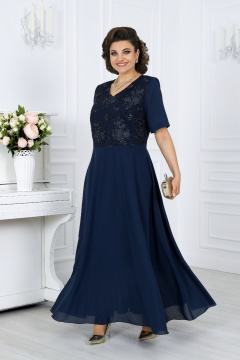 Жакет, платье Ninele 6058 синий - фото 2