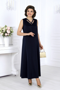 Накидка, платье Ninele 6060 синий - фото 3