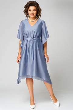 Платье Мишель стиль 1284 серо-голубой - фото 1