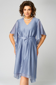 Платье Мишель стиль 1284 серо-голубой - фото 5