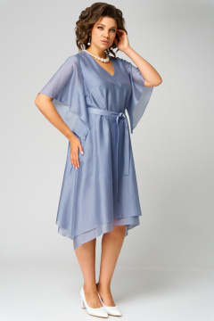 Платье Мишель стиль 1284 серо-голубой - фото 3