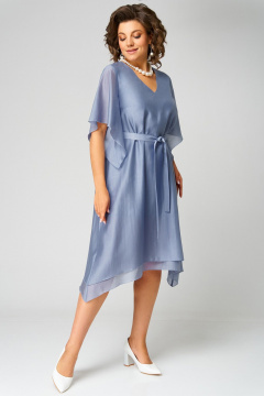 Платье Мишель стиль 1284 серо-голубой - фото 2