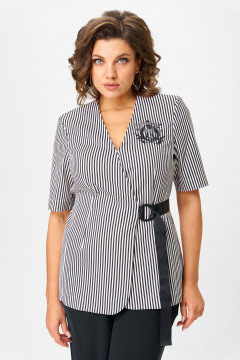 Брюки, жакет Орхидея 1584 черный - фото 4