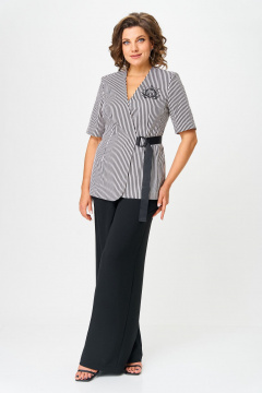 Брюки, жакет Орхидея 1584 черный - фото 3