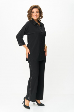 Блуза, брюки Svetlana-Style 3017 черный-пайетка - фото 3