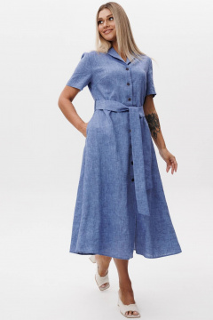 Платье Ma Сherie 4107 синий_меланж - фото 4