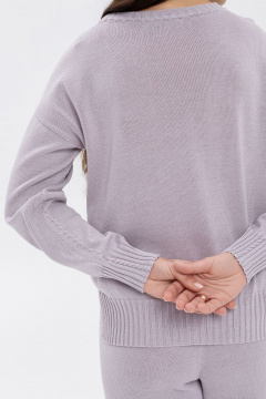 Джемпер AREOLA 13401 серо-розовый - фото 4