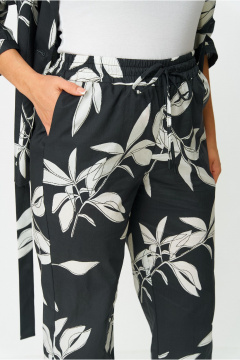 Брюки, жакет DaLi 9347.1 чёрный_с_молочным - фото 3