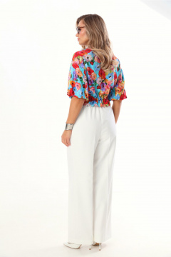 Брюки, бомбер LM К1340146 цветы - фото 2