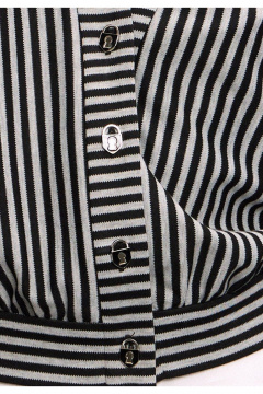 Жакет DEVITA 4029 черно-серый - фото 3