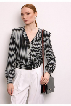 Жакет DEVITA 4029 черно-серый - фото 1