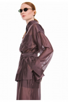 Блуза DEVITA 6008-3 шоколад - фото 3