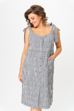 Платье Michel chic 2130 черный-белый - фото 4