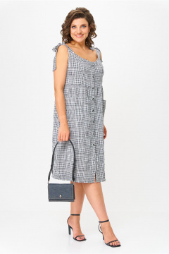 Платье Michel chic 2130 черный-белый - фото 1