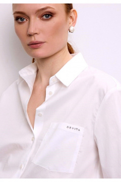 Блуза DEVITA 6035-1 белый - фото 5