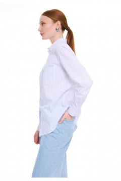 Блуза DEVITA 6035-1 бело-голубой - фото 2
