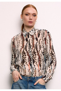 Блуза DEVITA 6035-2 молочно-чёрный - фото 1