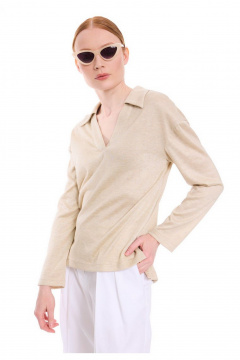 Лонгслив DEVITA 8004 бежевый - фото 4