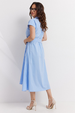 Платье Магия моды 2598 голубой полоска - фото 5
