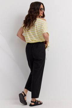 Брюки, футболка Магия моды 2603 желтый полоска + черный - фото 5