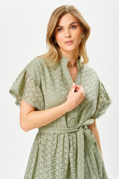 Платье Laikony L-123 оливковый - фото 3