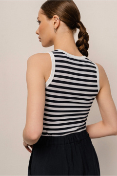 Джемпер JRSy 2548 сине-белый_белый - фото 2