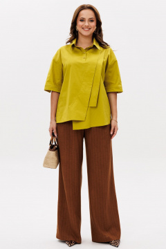 Блуза, брюки Mubliz 251 горчица-терракот - фото 1