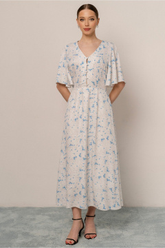 Платье JRSy 2578 голубые_цветы - фото 1