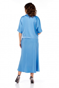 Жакет, платье Диомант 2003 голубой - фото 3