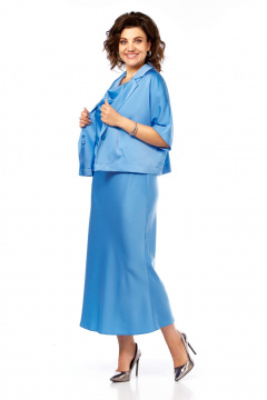 Жакет, платье Диомант 2003 голубой - фото 2