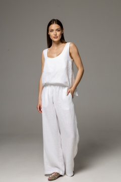 Брюки, топ Twok 111004 белый - фото 1