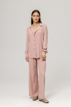 Блуза, брюки Twok 111007 пудровый - фото 1