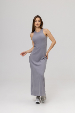 Платье Twok 111015 серебристо-серый - фото 3