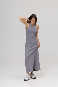 Платье Twok 111015 серебристо-серый - фото 2