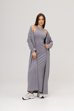 Кардиган Twok 111155 серебристо-серый - фото 4