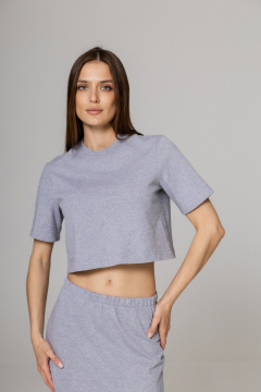 Футболка Twok 252104 серый меланж - фото 1