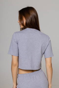 Футболка Twok 252104 серый меланж - фото 4