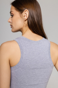 Майка Twok 252108 серый меланж - фото 4