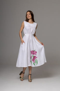 Платье Twok 555222 белый - фото 1