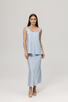 Юбка Twok 555503 серо-голубой - фото 1