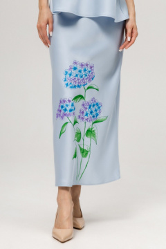 Юбка Twok 555531 серо-голубой - фото 4