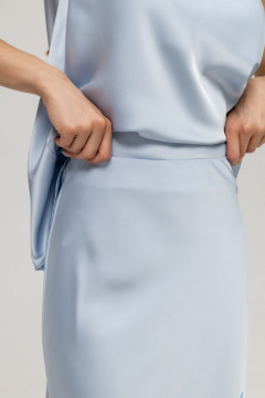 Юбка Twok 555533 серо-голубой - фото 3
