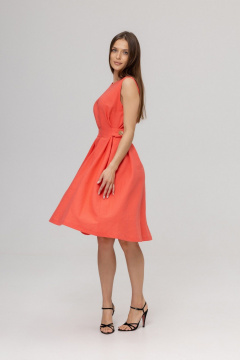 Платье Twok 555912 коралловый - фото 3