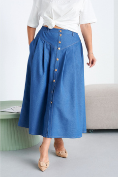 Юбка Liona Style 949 синий - фото 2