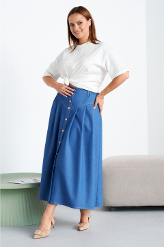 Юбка Liona Style 949 синий - фото 1