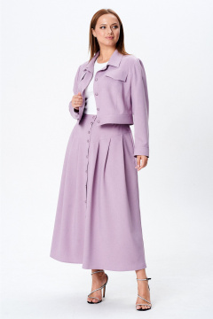 Жакет, юбка Liona Style 950 лиловый - фото 5