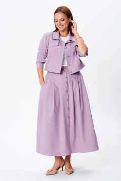 Жакет, юбка Liona Style 950 лиловый - фото 4