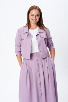Жакет, юбка Liona Style 950 лиловый - фото 3
